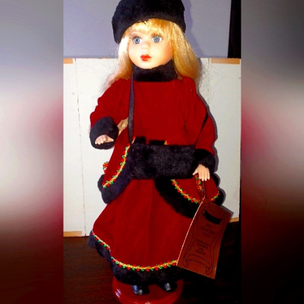 Seymour Manns Porceline Doll w Stand